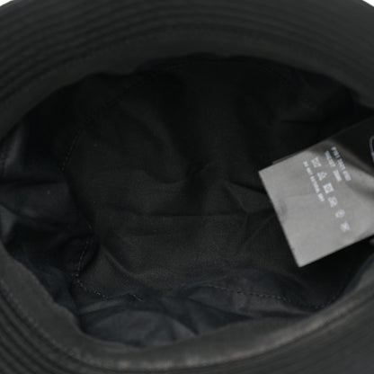 Prada Re-Nylon Metal Triangle Logo Womens Bucket Hat M Black 7 of 9