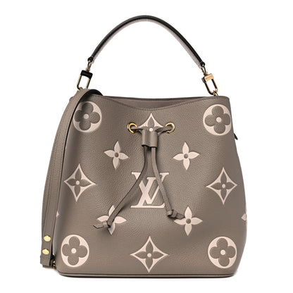 Louis Vuitton Empreinte Monogram Giant Neonoe MM Tourterelle Creme 2 of 15