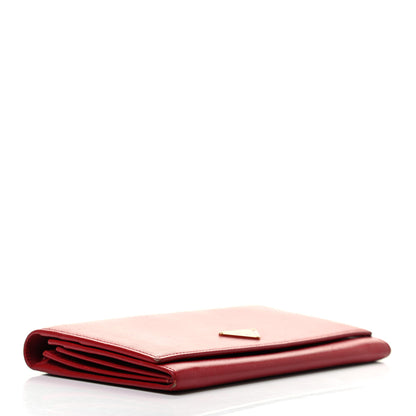 Prada Saffiano Continental Flap Wallet Fuoco 4 of 8