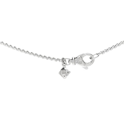 David Yurman Sterling Silver 14K White Gold Diamond 35mm Crossover Cross Necklace 6 of 6