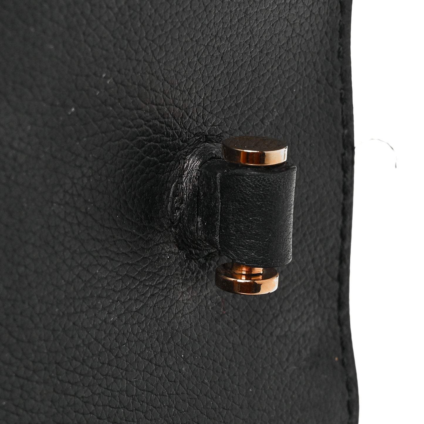 Grained Calfskin Small La Medusa Top Handle Bag Black