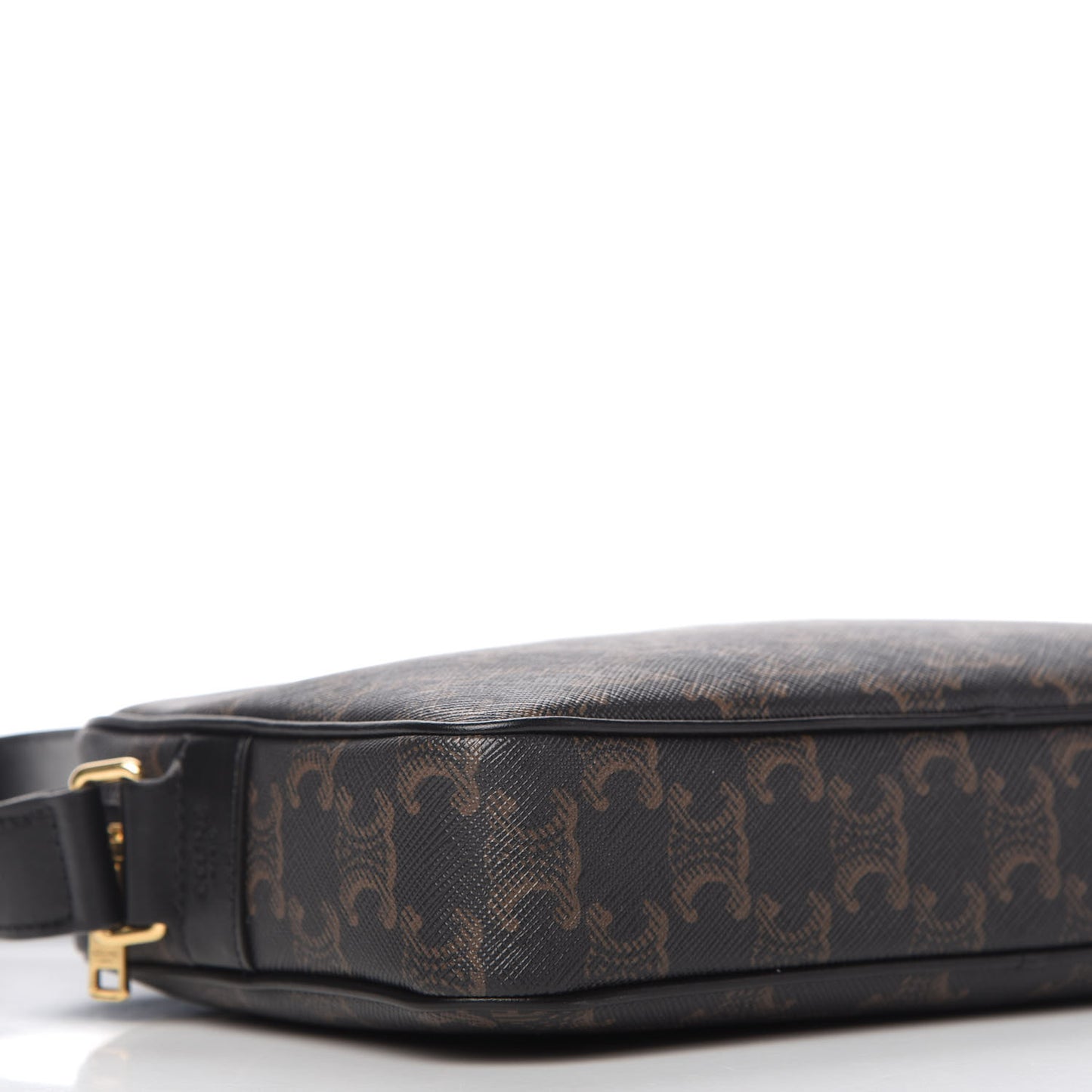 Triomphe Canvas Medium Messenger Bag Black