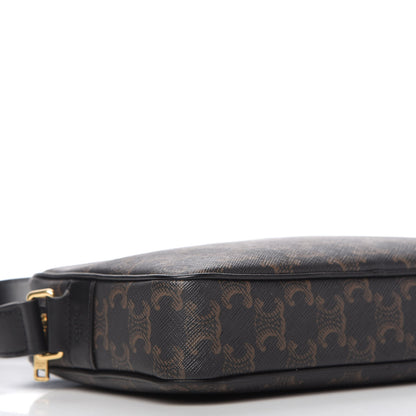 Celine Triomphe Canvas Medium Messenger Bag Black 6 of 9