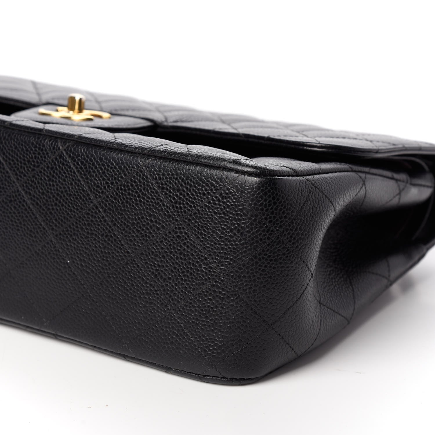 Chanel Caviar Quilted Jumbo Double Flap Black 9 of 9