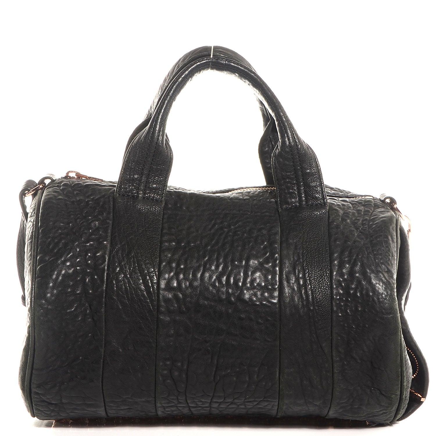 Alexander Wang Pebbled Lambskin Rocco Black w Rose Gold Hardware 1 of 6