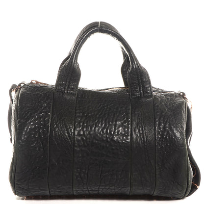 Alexander Wang Pebbled Lambskin Rocco Black w Rose Gold Hardware 1 of 6
