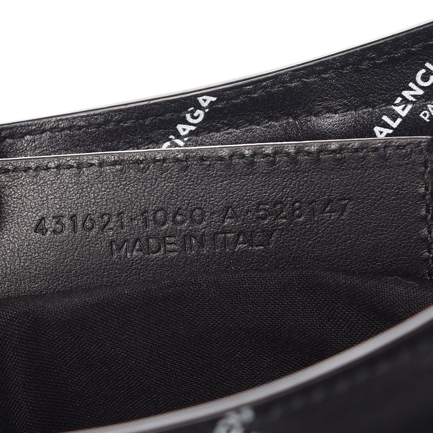 Balenciaga Veau Allover Logo Classic Hardware S City Black White 8 of 11