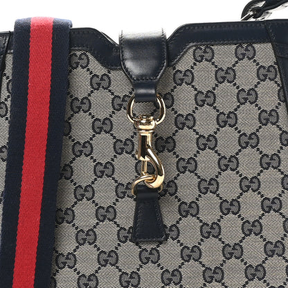 Gucci Monogram Messenger Bag Navy 8 of 10