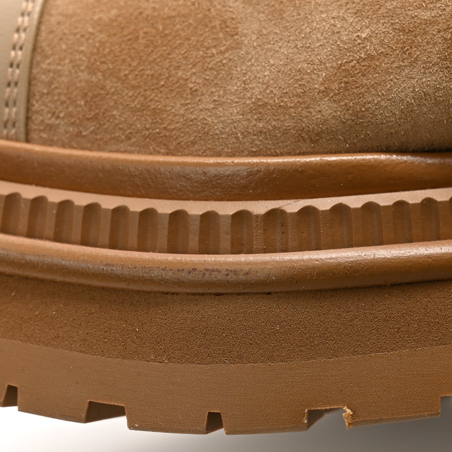 Chanel Suede Lambskin Cap Toe Ankle Boots 37.5 Light Brown 12 of 12