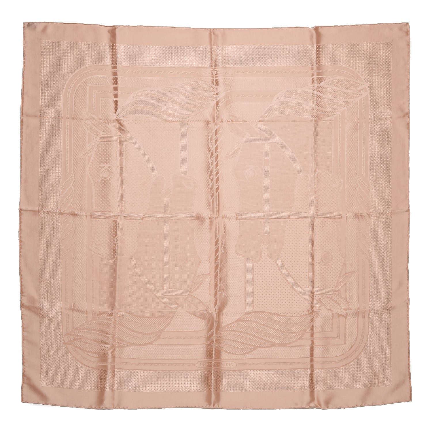 Hermes Silk Quadrige Scarf 90 Poudre 1 of 6
