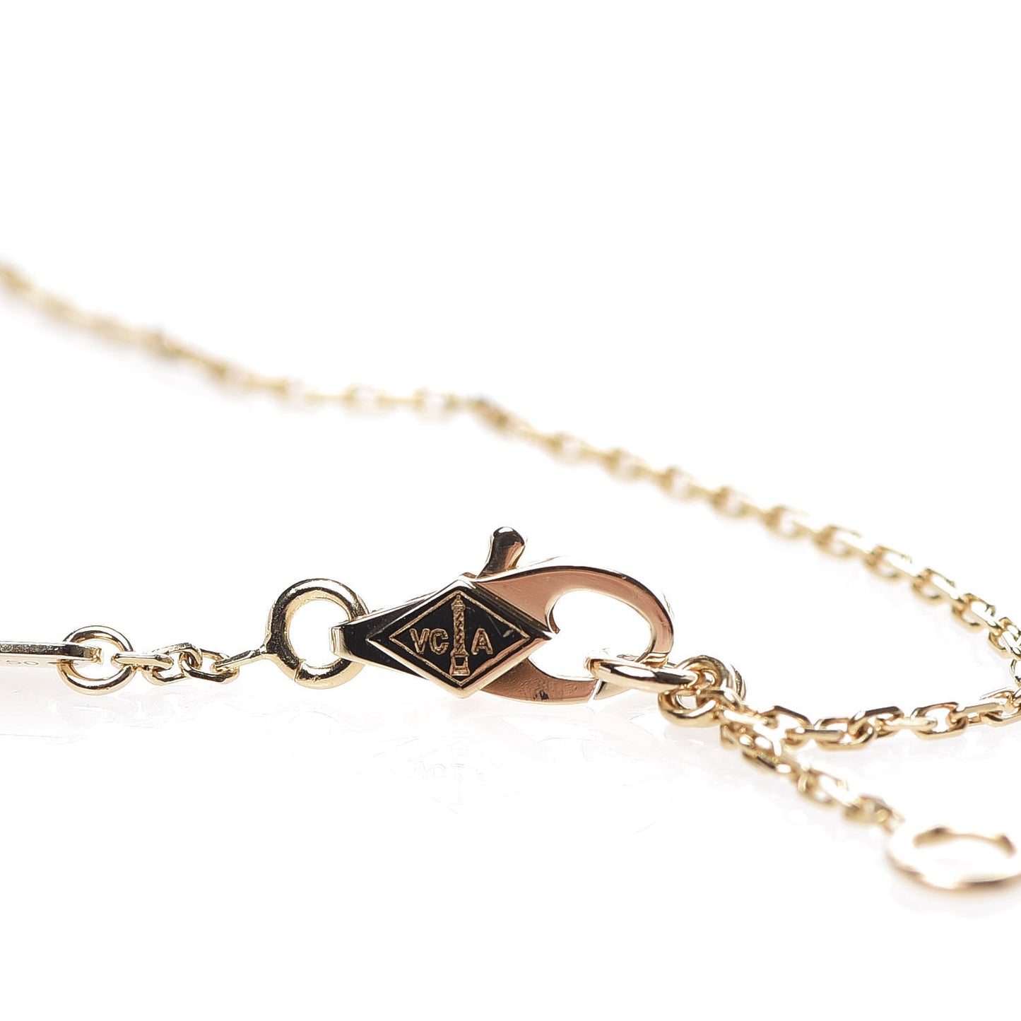 18K Yellow Gold Mother of Pearl Sweet Alhambra Butterfly Bracelet