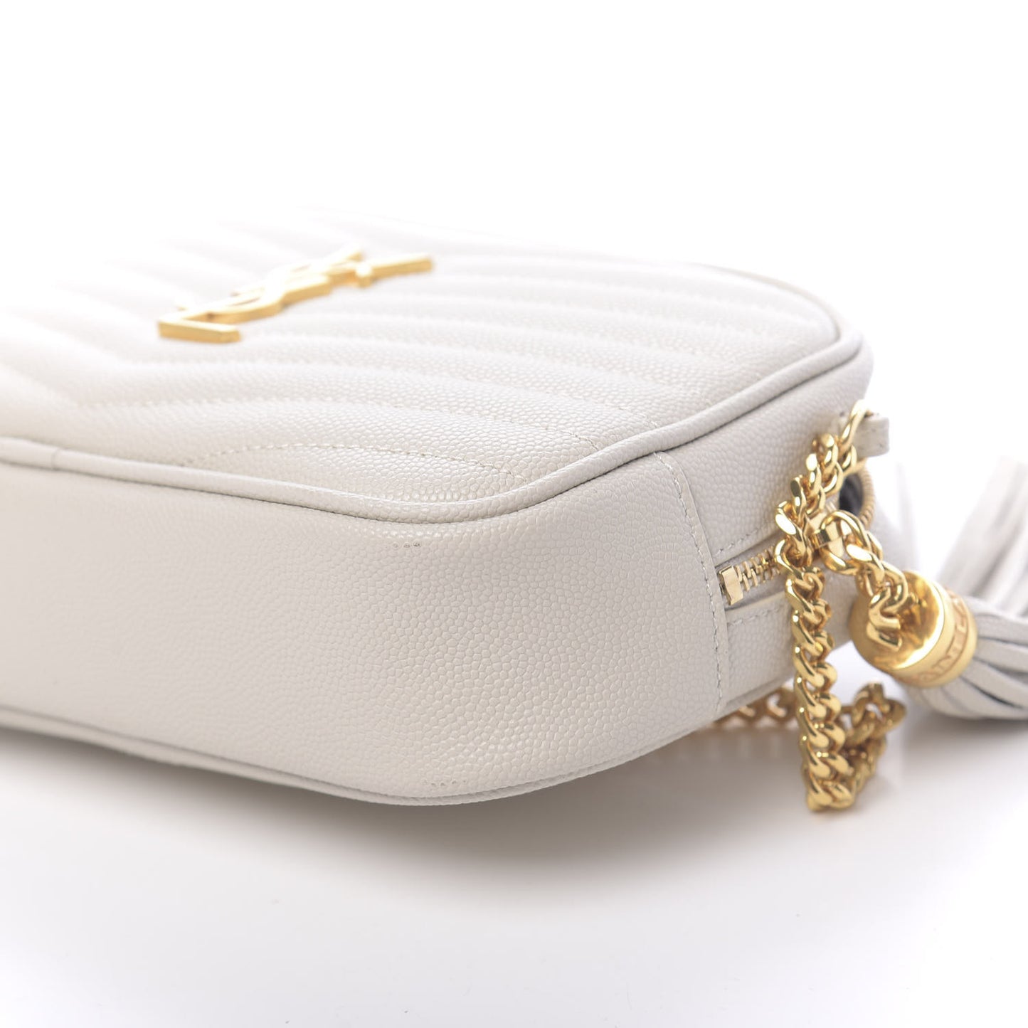 Grain De Poudre Matelasse Monogram Mini Lou Camera Bag Crema Soft