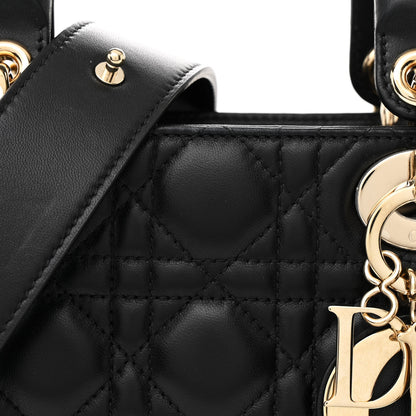 Christian Dior Lambskin Cannage Small Lucky Badges My Lady Dior Black 8 of 12