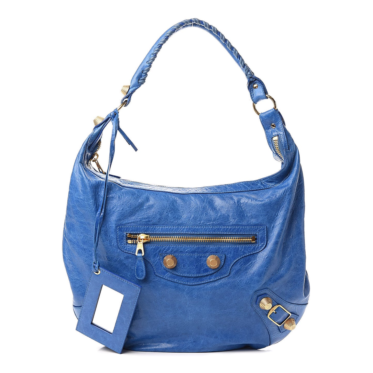 Chevre Giant 21 Gold Hardware Hobo French Bleu