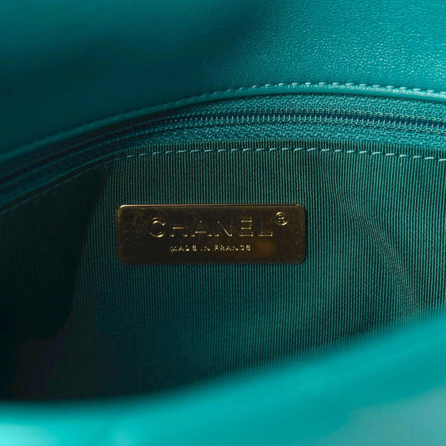 Lambskin Quilted Medium 19 Flap Green