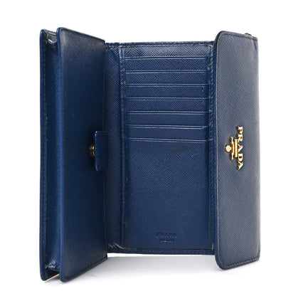Prada Saffiano Wristlet Wallet Bleuette 5 of 7
