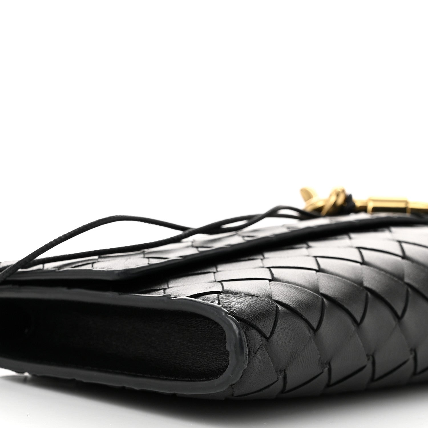 Bottega Veneta Nappa Intrecciato Long Andiamo Top Handle Clutch Black 8 of 9