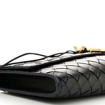 Bottega Veneta Nappa Intrecciato Long Andiamo Top Handle Clutch Black 8 of 9