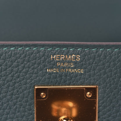 Hermes Togo Kelly Retourne 28 Malachite 24 of 39