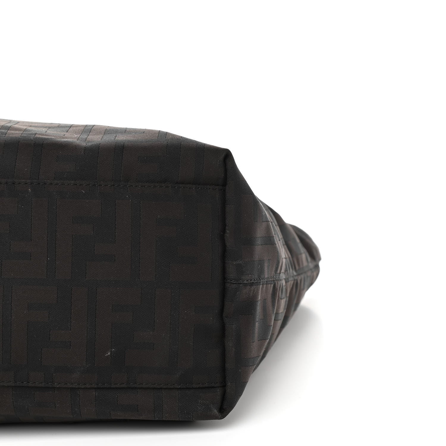 Fendi Nylon Zucca Medium Roll Tote Tobacco 11 of 22