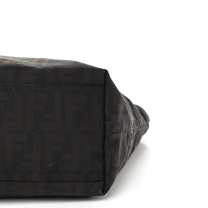 Fendi Nylon Zucca Medium Roll Tote Tobacco 11 of 22