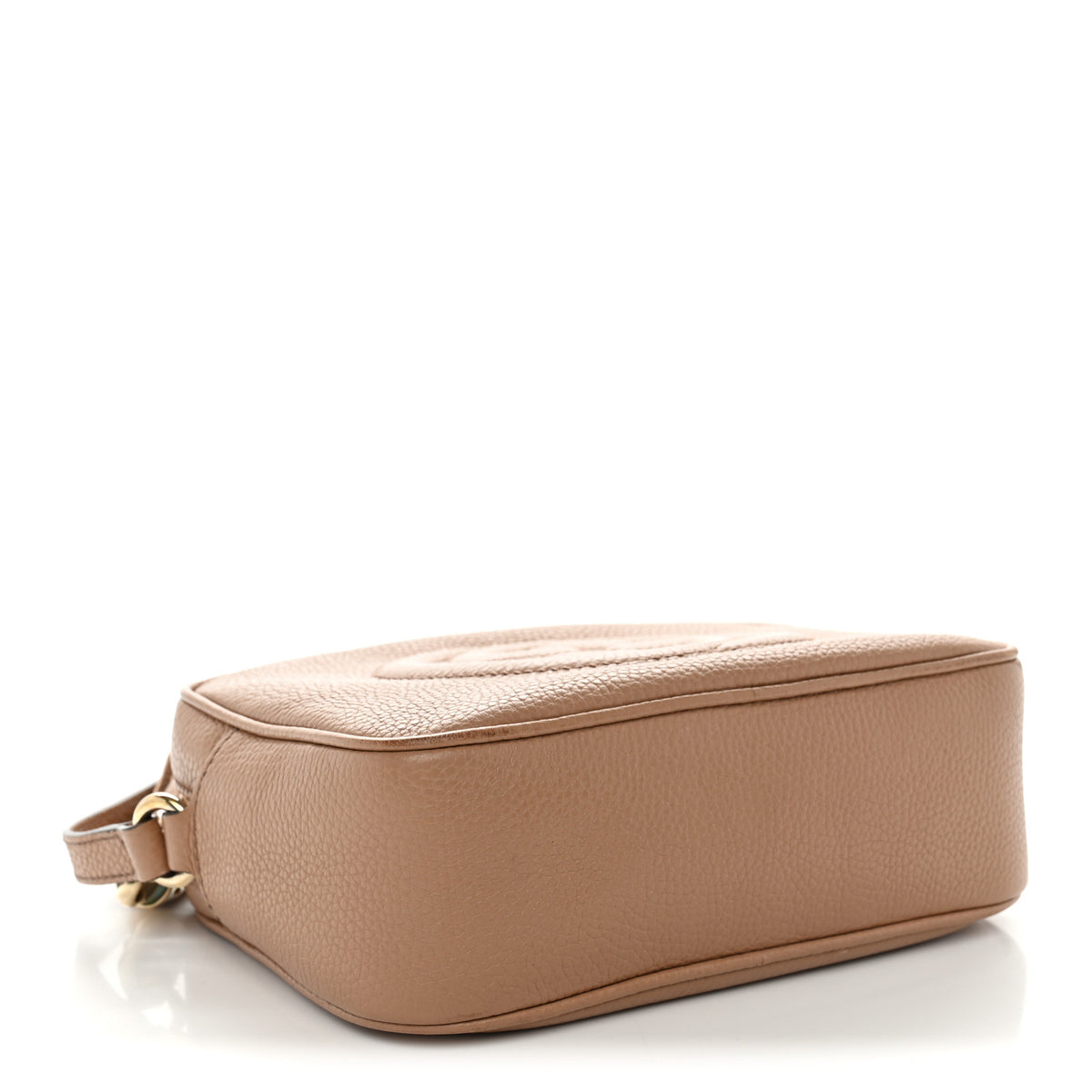Pebbled Calfskin Small Soho Disco Bag Camelia