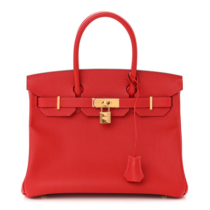 Hermes Epsom Birkin 30 Rouge Casaque 1 of 13