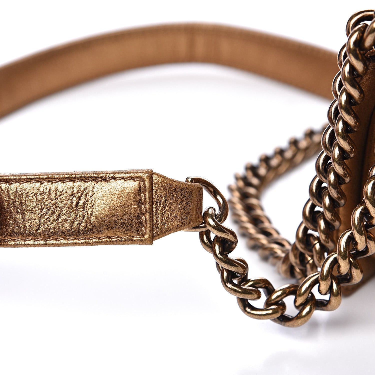 Chanel Galuchat Stingray Mini Boy Flap Gold 12 of 16