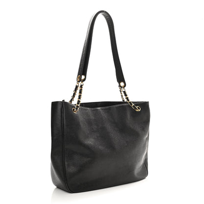 Chanel Caviar CC Tote Black 2 of 9