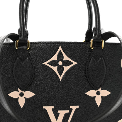 Louis Vuitton Empreinte Monogram Giant Onthego MM Black Beige 7 of 11