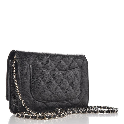 Chanel Caviar Quilted Wallet On Chain WOC Black 3 of 9