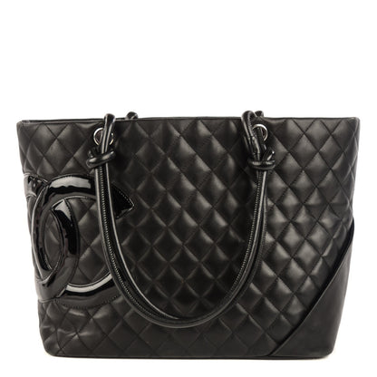 Chanel Calfskin Quilted Large Cambon Tote Black 1 of 7
