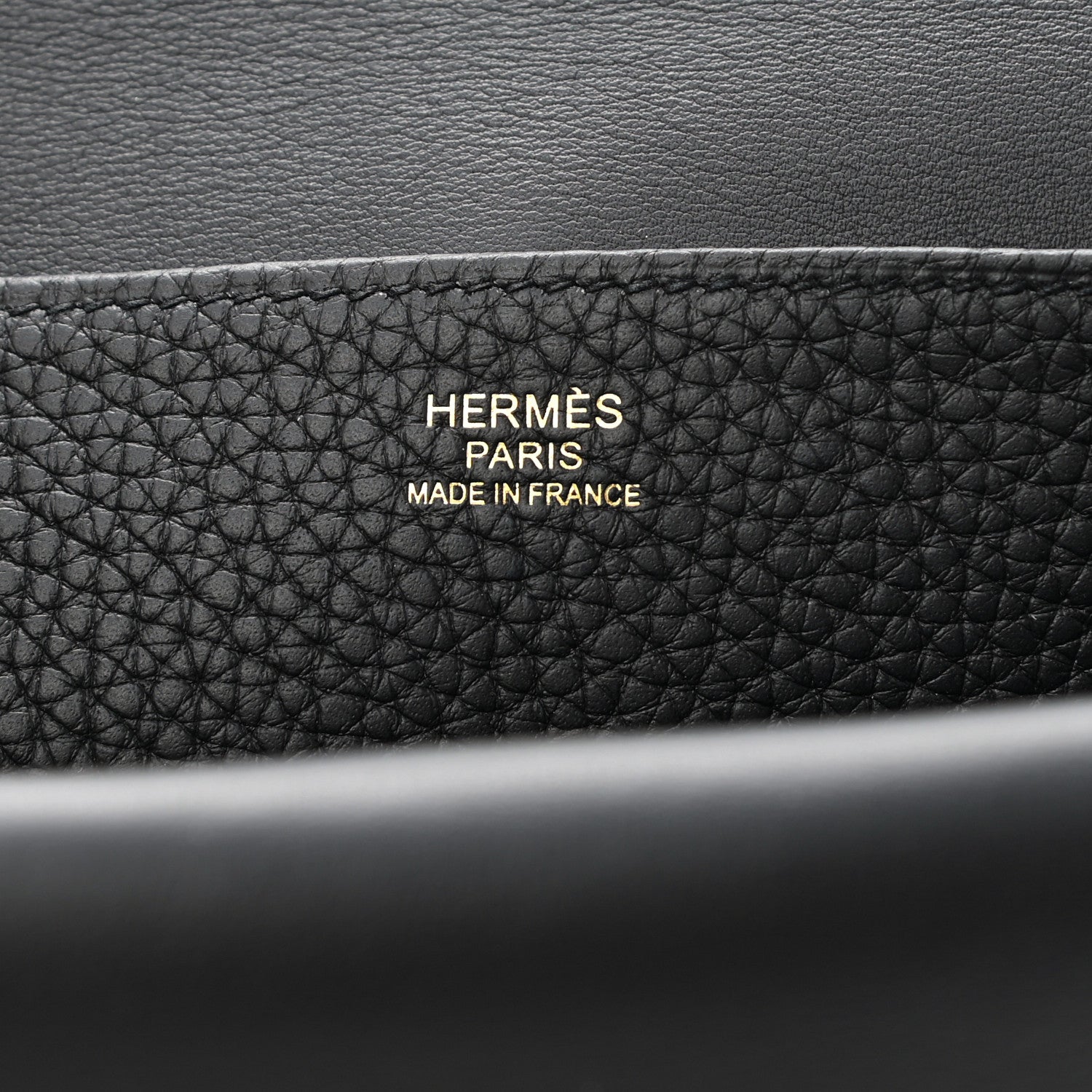Hermes Taurillon Clemence Halzan 25 Black 6 of 10