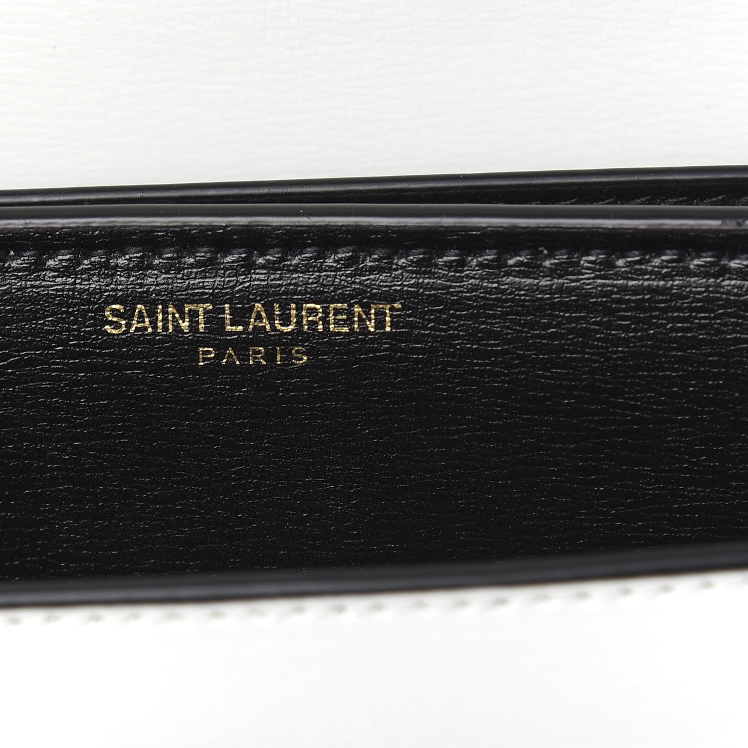 Saint Laurent Calfskin Bi-Color Medium Monogram Sunset Black Pearl White 6 of 9