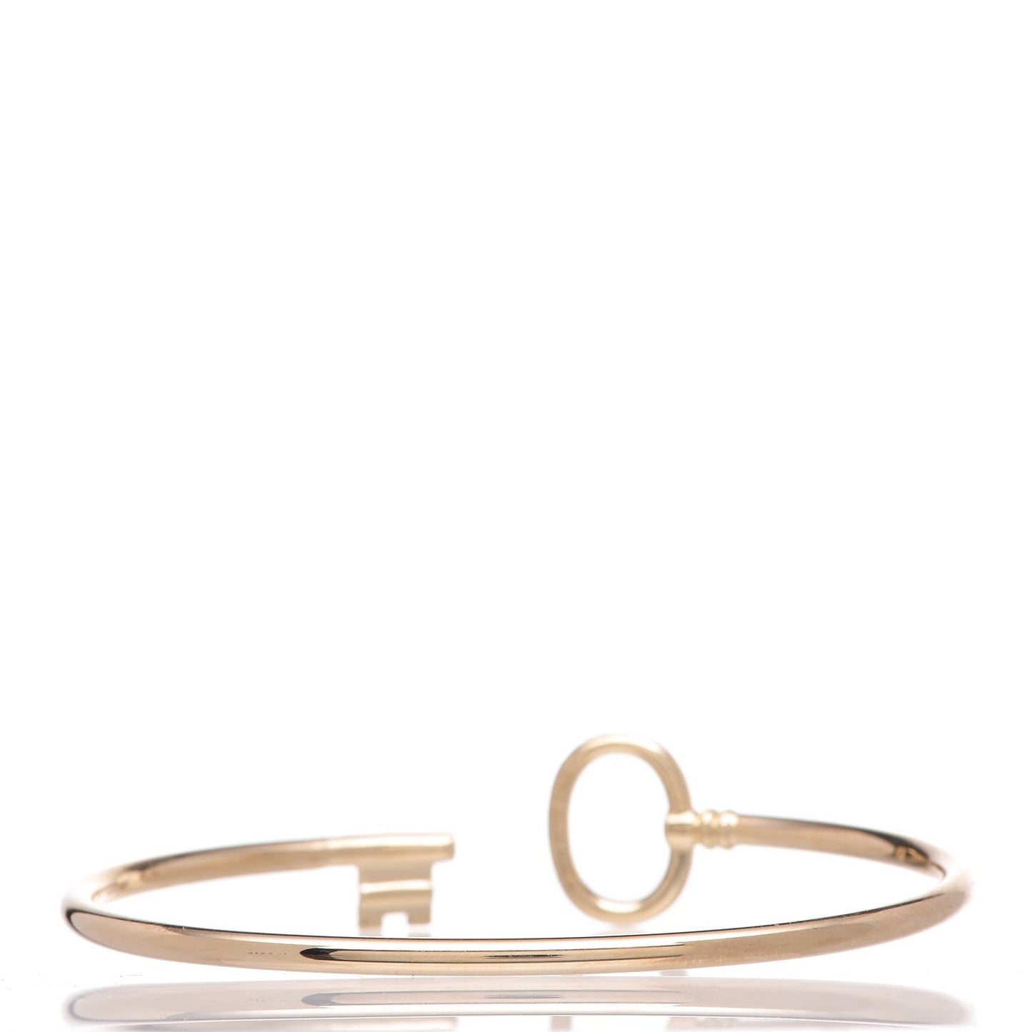18K Yellow Gold Diamond Keys Wire Bracelet