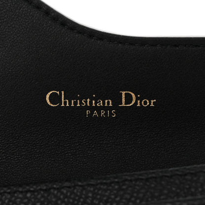 Christian Dior Grained Calfskin Saddle Card Holder Black 6 of 7