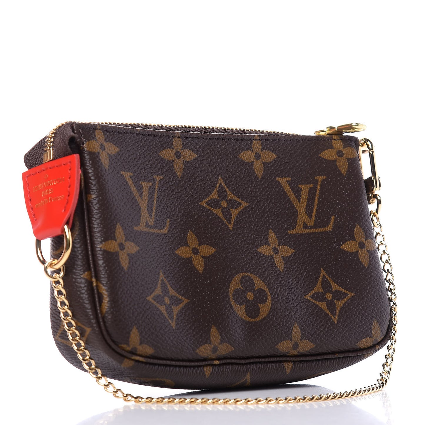 Monogram 2020 Christmas Animation Bumper Cars Mini Pochette Accessories Coquelicot