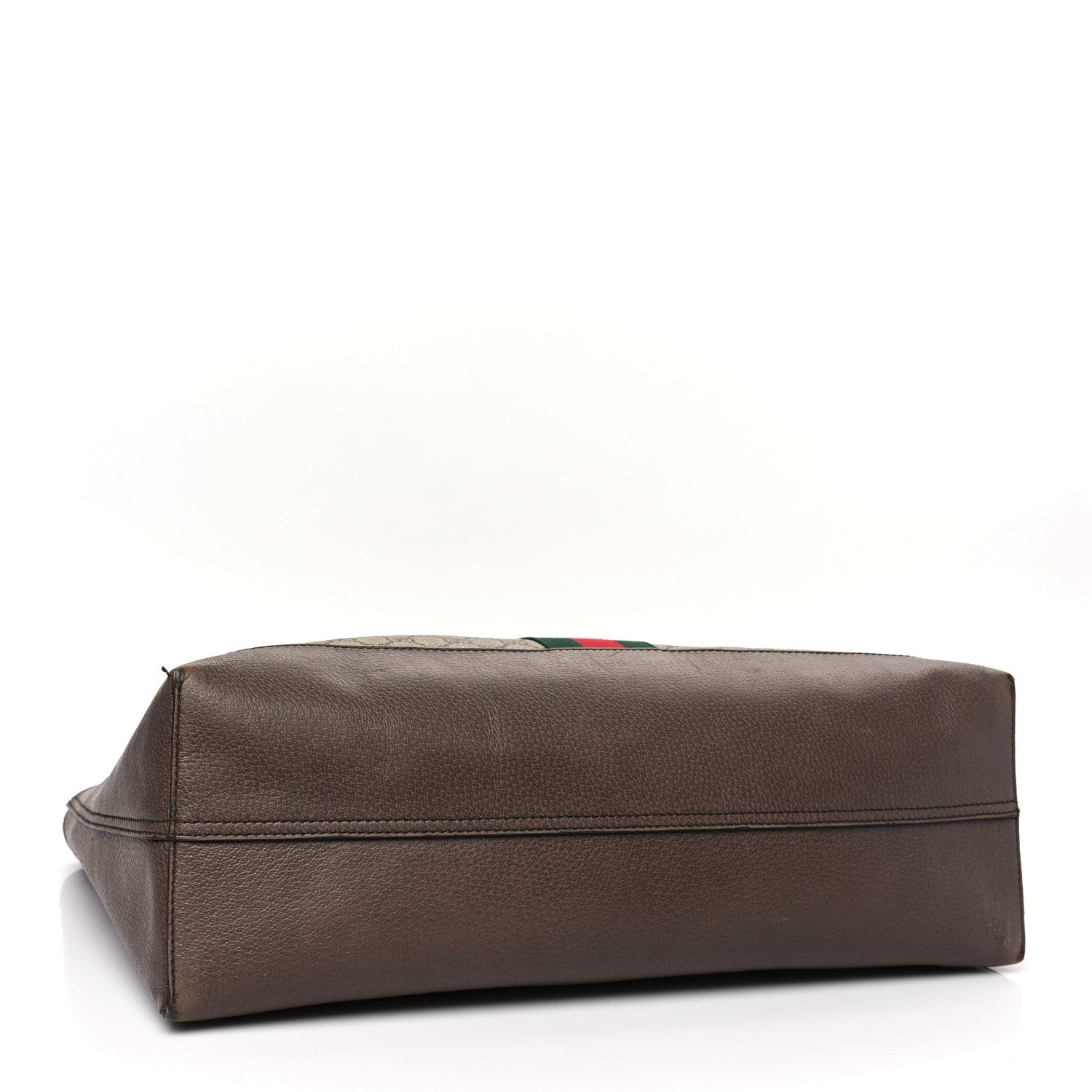 Gucci GG Supreme Monogram Web Ophidia Tote Brown 4 of 11