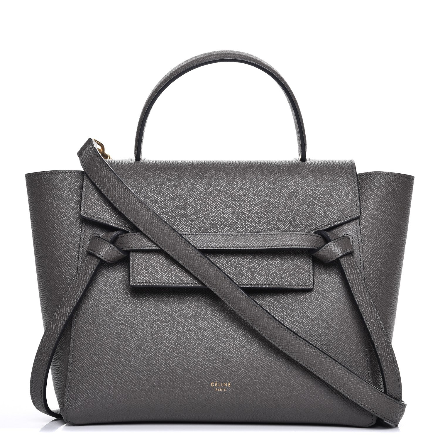 Celine Grained Calfskin Micro Belt Bag Grey 1 of 9