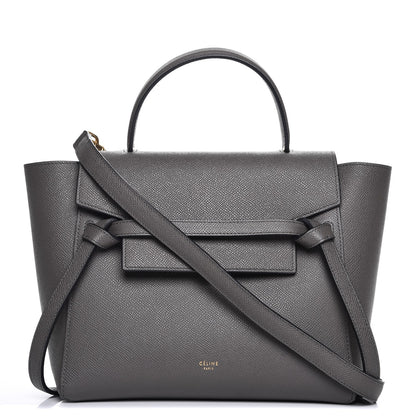 Celine Grained Calfskin Micro Belt Bag Grey 1 of 9