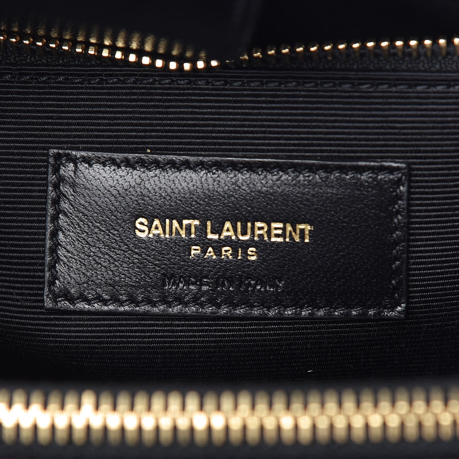 Saint Laurent Grain De Poudre Matelasse Chevron Monogram Shopping Bag Black 6 of 11