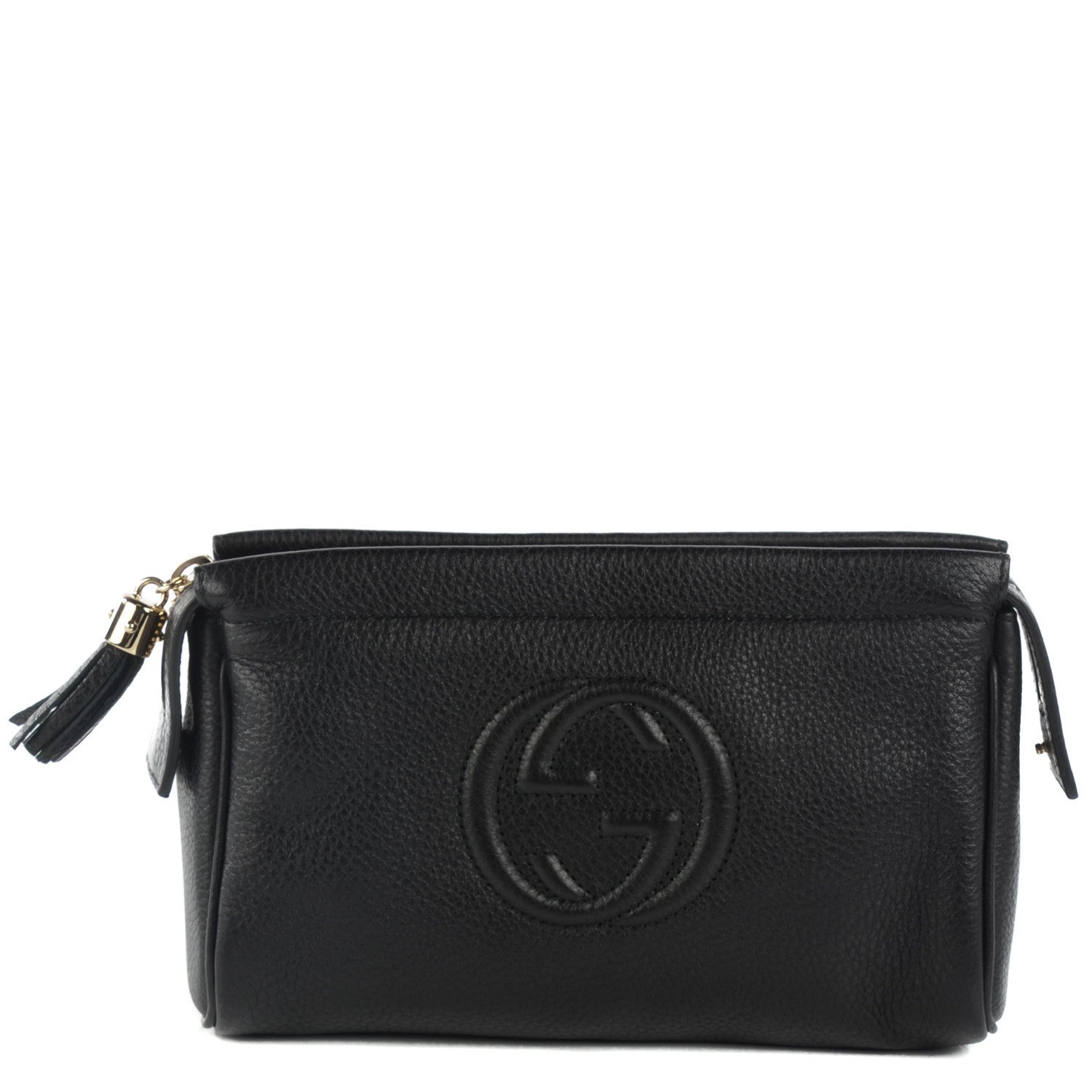 Gucci Pebbled Calfskin Soho Cosmetic Case Black 1 of 7