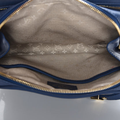 Louis Vuitton Supple Calfskin Paname Take Off Flight Bag Blue 6 of 8