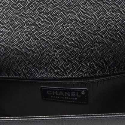 Chanel Caviar Quilted Medium Boy Flap Black 10 of 11