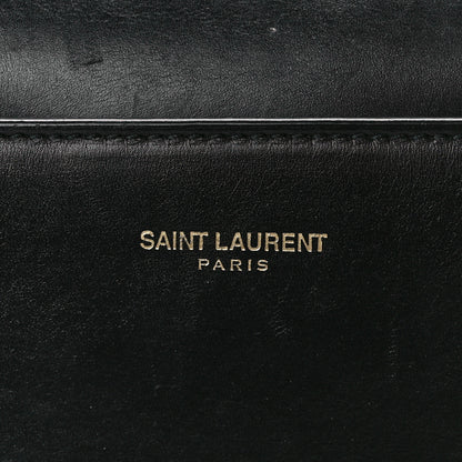 Saint Laurent Calfskin Classic Duffle 6 Black 8 of 13