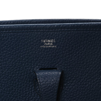 Hermes Taurillon Clemence EVELYNE III Bleu Ocean 6 of 12