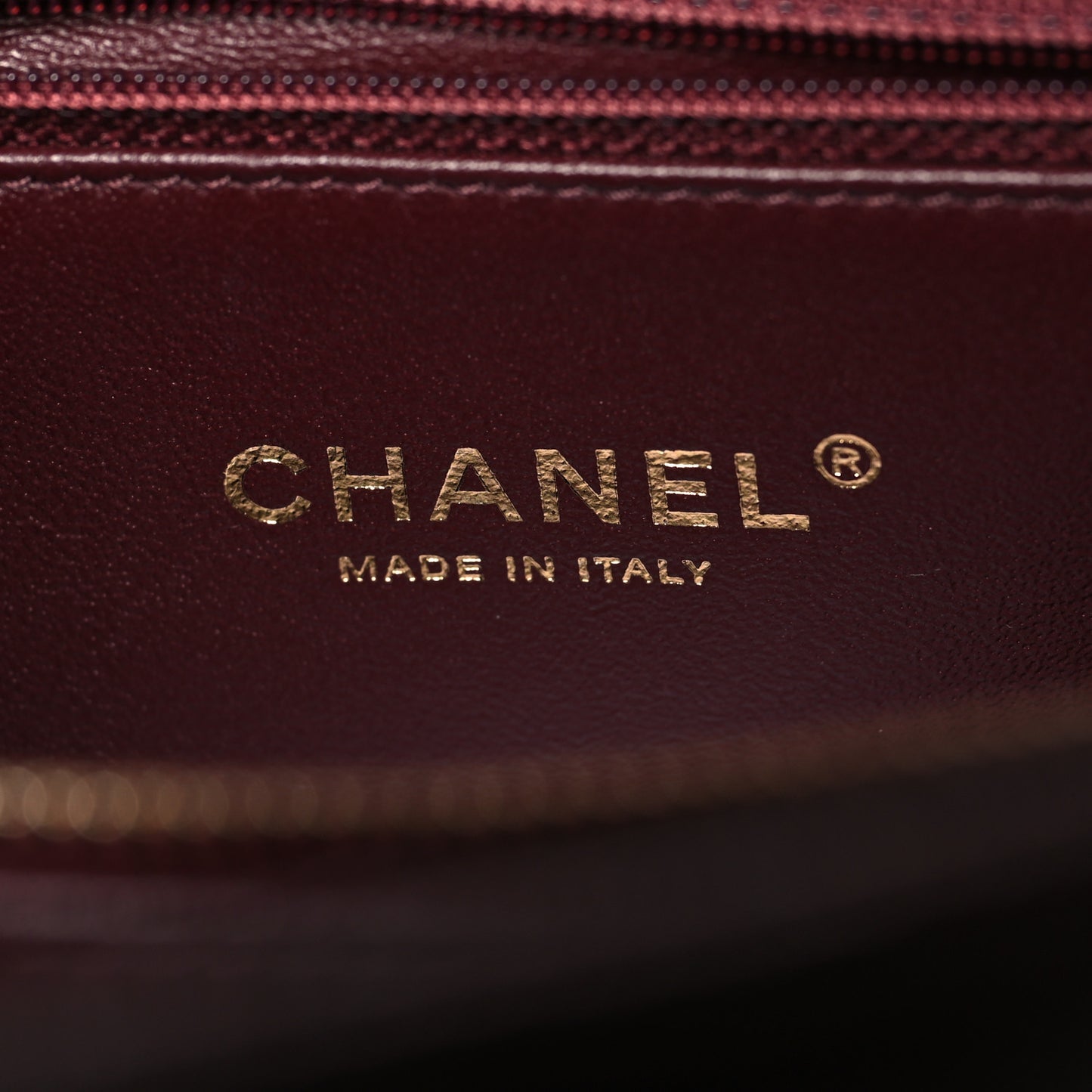 Caviar Lizard Quilted Medium Coco Handle Flap Burgundy