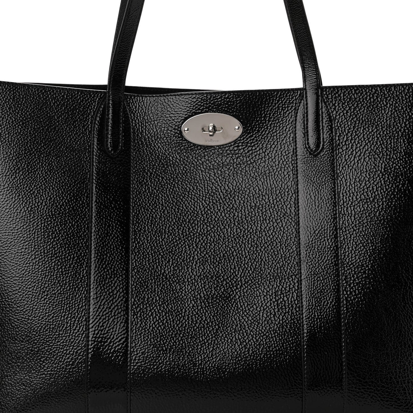 High Shine Grain Bayswater Tote Black