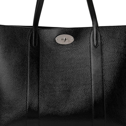 Mulberry High Shine Grain Bayswater Tote Black 7 of 9