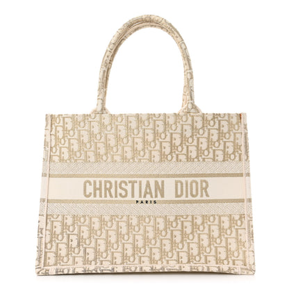 Christian Dior Oblique Medium Book Tote Gold Multicolor 1 of 12